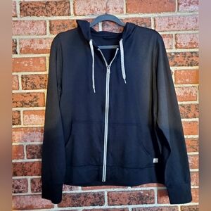 Vuori Women's Black Zip-Up Hoodie Jacket